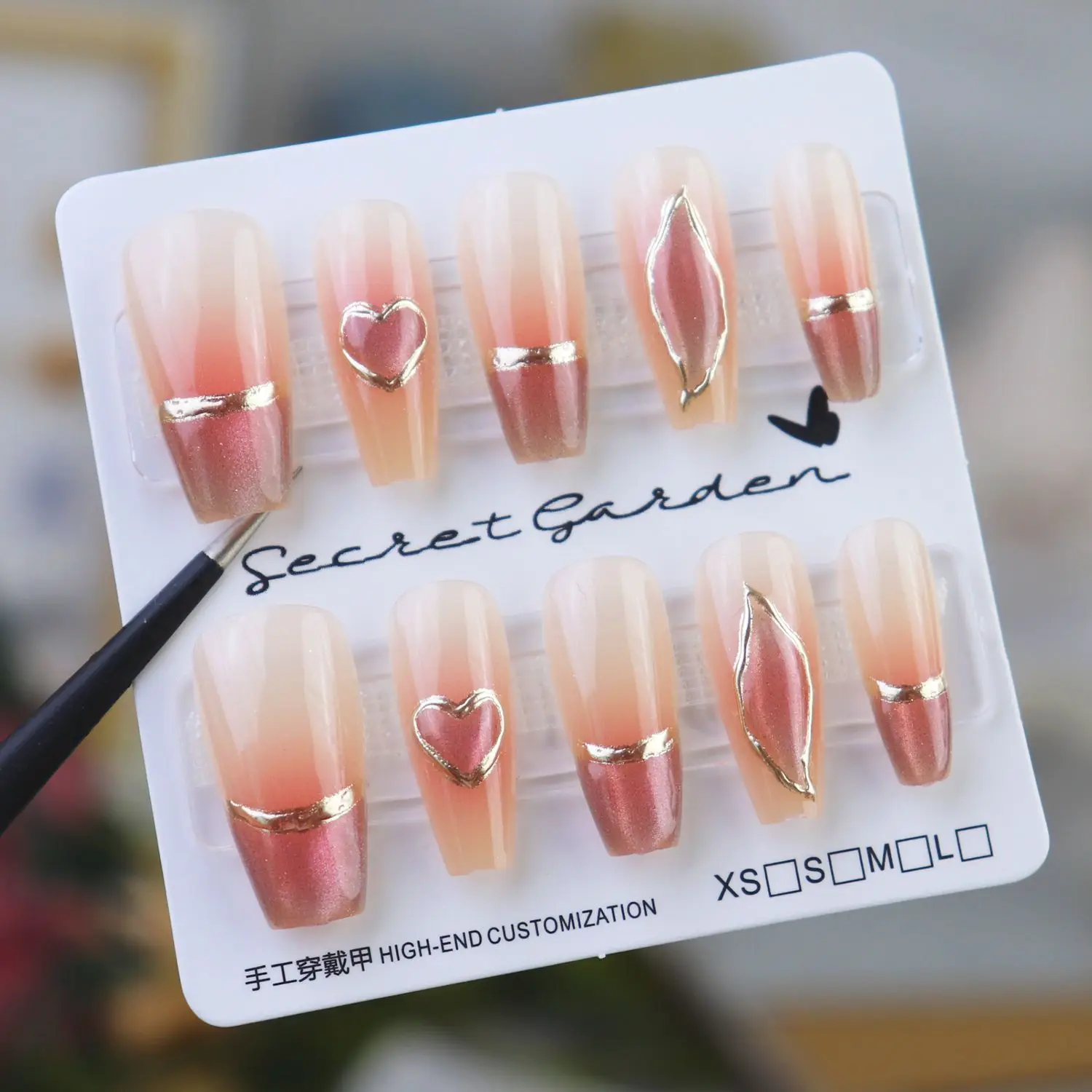 

Женский легкий роскошный патч для ногтей во французском стиле, простой и изысканный новый стиль, средний и длинный стиль, половина ручной работы, пресс для ногтей