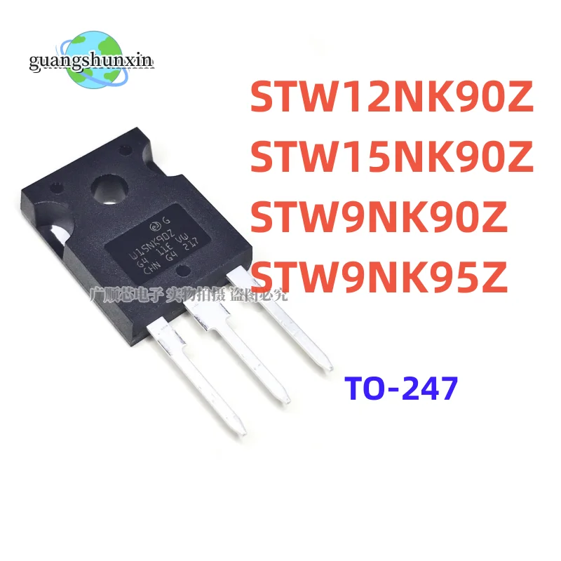 10PCS New STW12NK90Z STW15NK90Z STW9NK90Z STW9NK95Z W12NK90Z W15NK90Z W9NK90Z W9NK95Z TO-247 Chipset