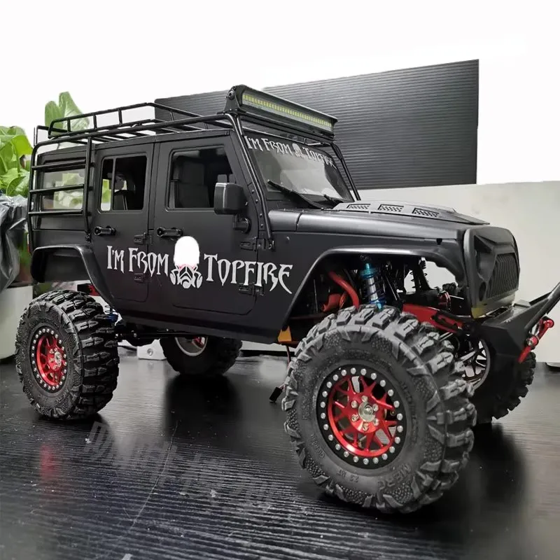 Portaequipajes para coche de escalada de simulación 1/10, portaequipajes Wrangler, portaequipajes Cherokee SCX10 90046 D90