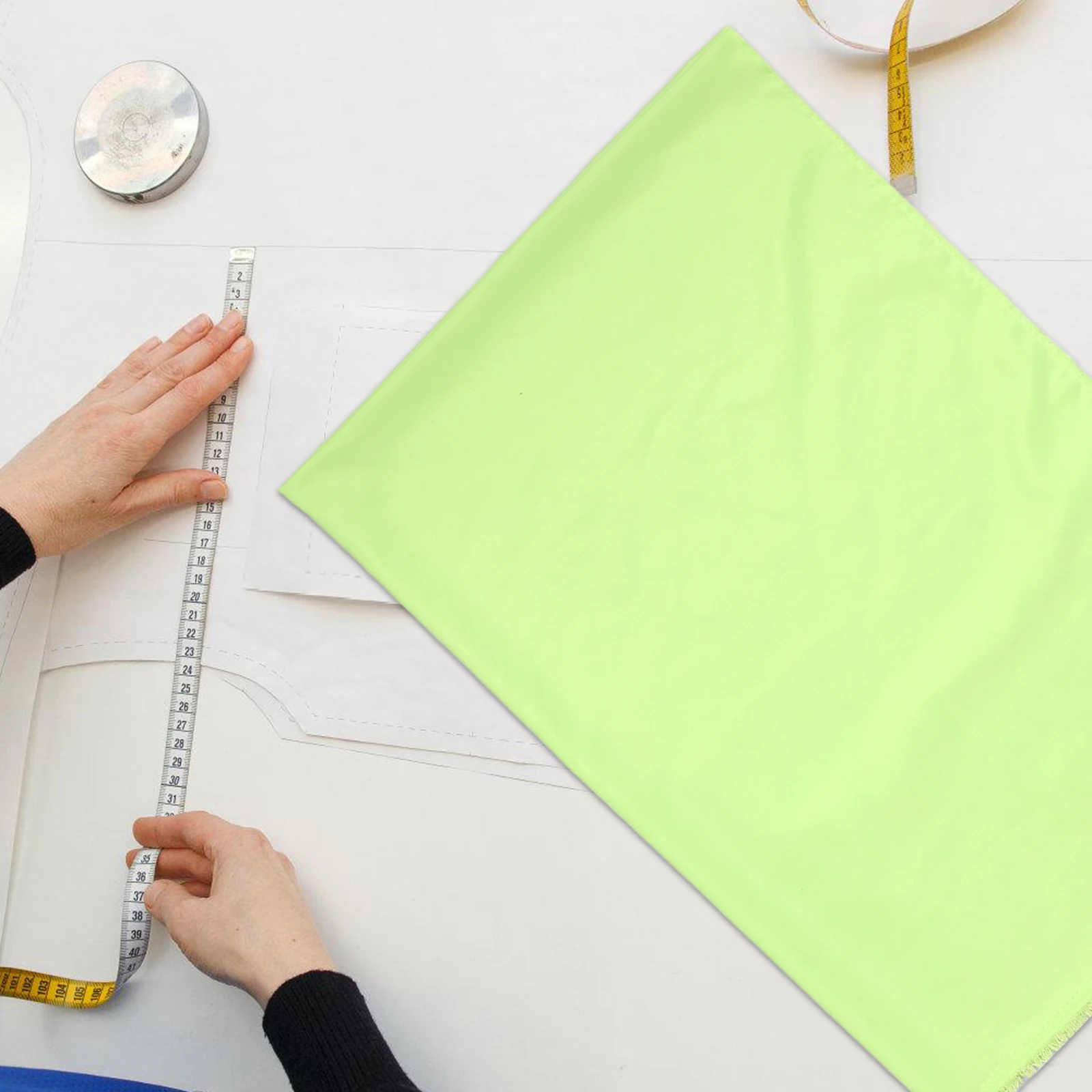 

Nordic Style Quilting Fabric Green Polyester Sewing Cloth Home Decor Diy Patchwork Craft Durable Pvc