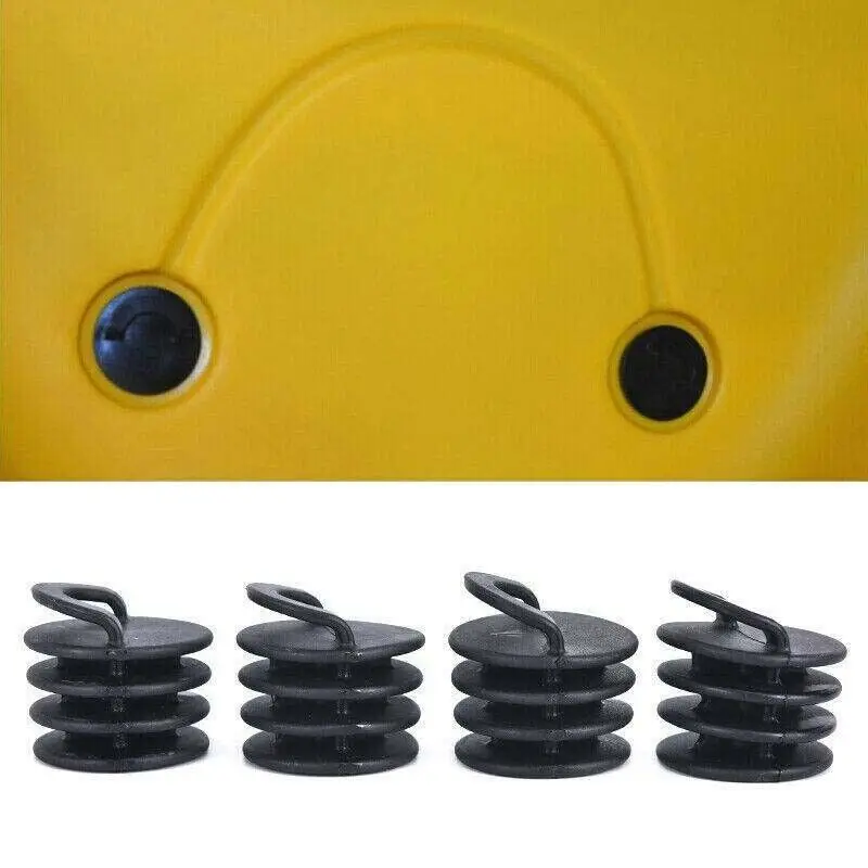 Rubber Marine Scupper Plugs Drain Holes Stopper Bungs For Kayak Canoe Boat Kayak Accessories Kayak Water Stopper Hollow Plug