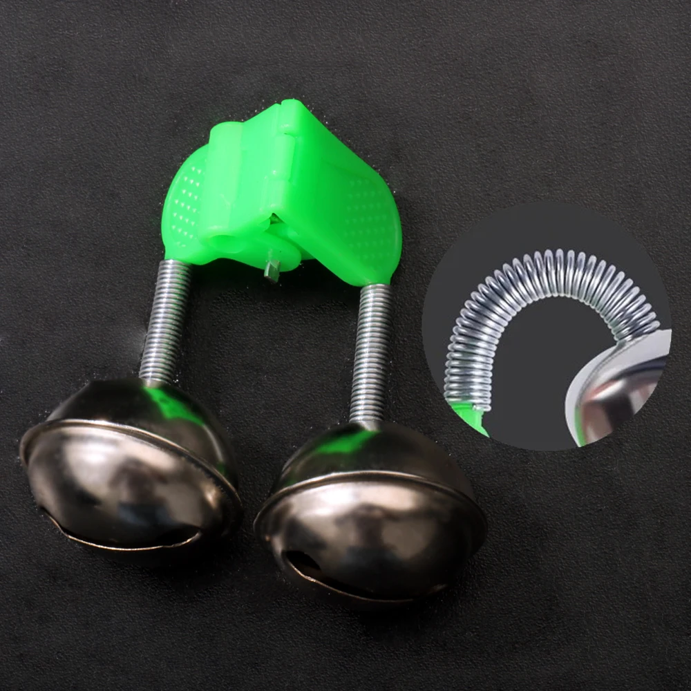 5-20Pcs Angeln Biss Alarme Stange Glocken Spitze Clip Snap Ausrüstung Doppel Ring Frühling Pesca Zubehör Kit Set fisch Bites Indikatoren – Detail 12