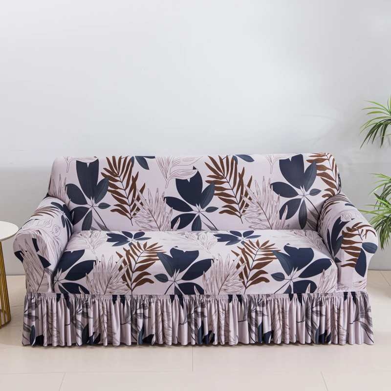 Dehnbarer Blumen-Sofabezug, Waschbarer Möbelschutz für Hunde, Ecksofa-Überwurf, 1/2/3/4-Sitzer-Sofabezüge – Detail 12