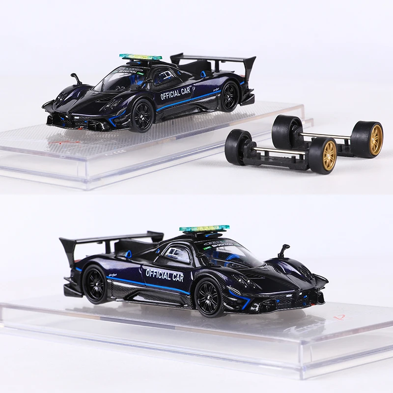 

CM МОДЕЛЬ 1:64 ZONDA Revolucion Safety Car Синяя/углеродистая модель автомобиля из сплава