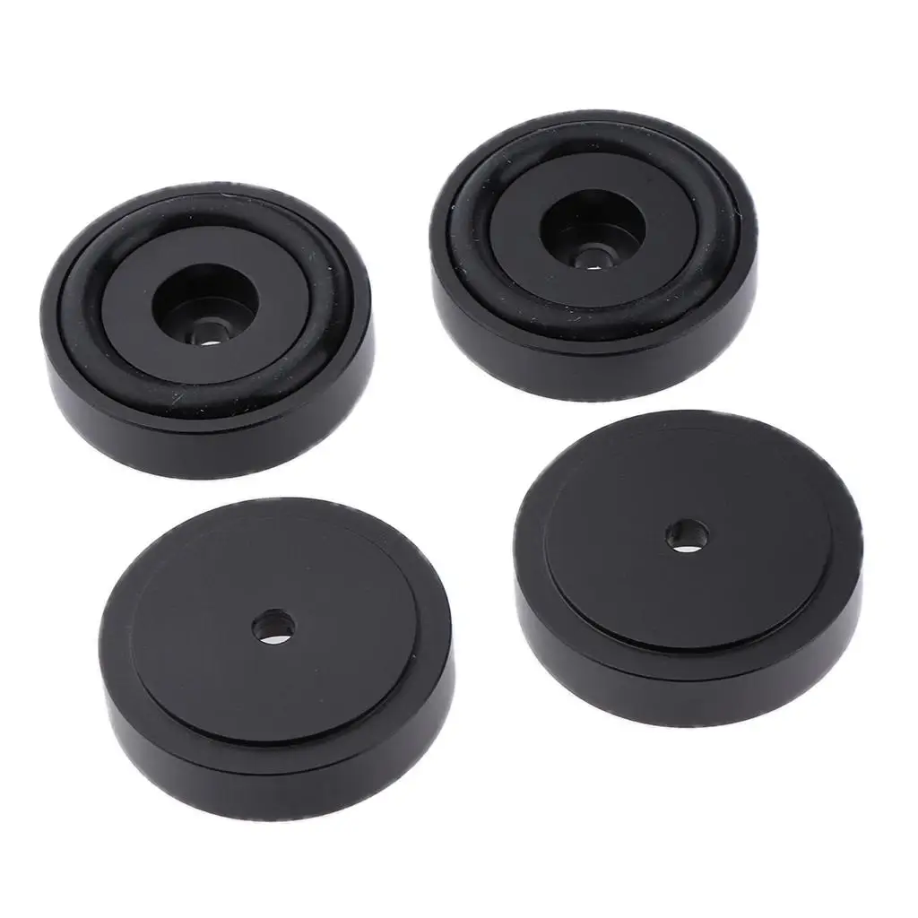 30x10mm Speaker Spike Base Pad Aluminum Isolation Feet for Amplifier Turntable Floor Protection