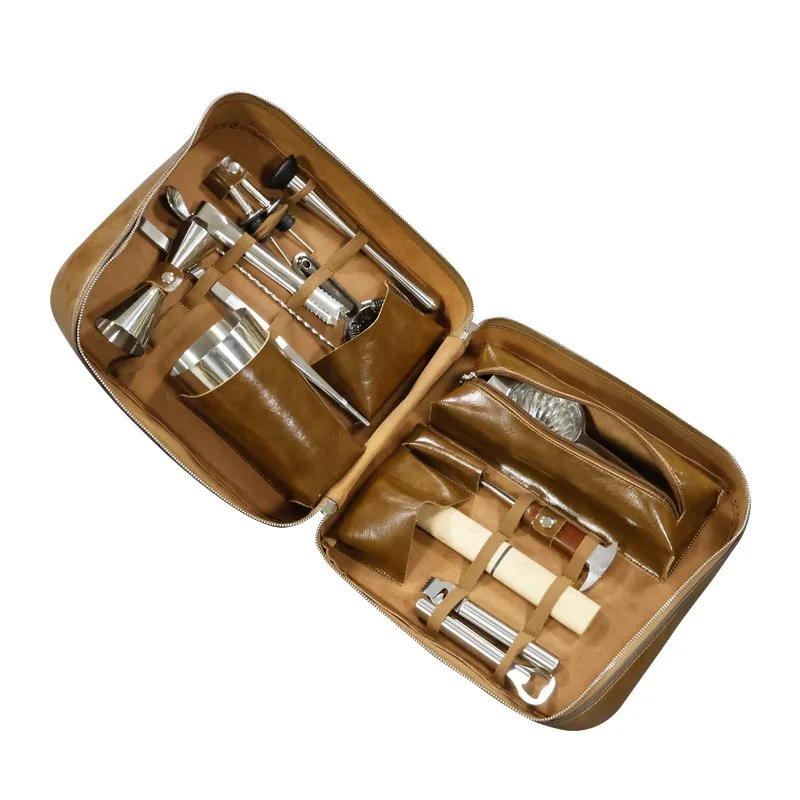 Shaker Storage Bag 304 Aço Inoxidável American Boston Hall Cup Cocktail Combination Kit