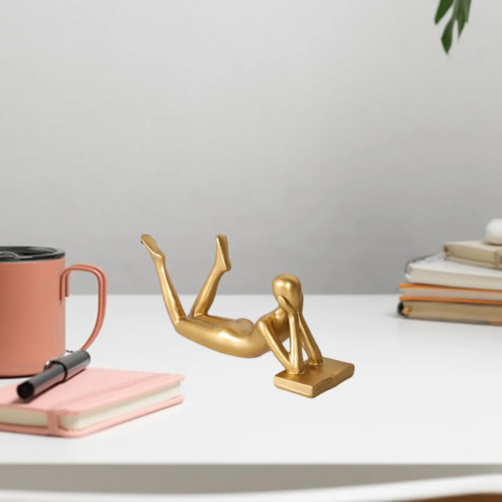 抽象思想家像ゴールデン収集価値のある装飾図書館ホテルオフィス用