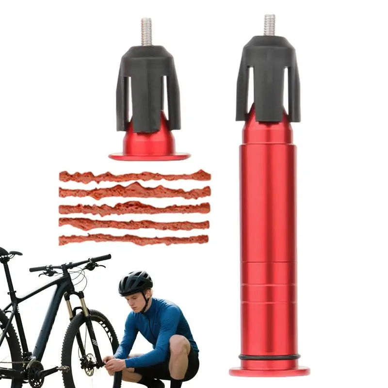 

Комплект для ремонта велосипедных заплат, комплекты для ремонта бескамерных велосипедных шин для шоссейного велосипеда, портативный плоский фиксирующий инструмент с 5 вилками, бескамерный конец руля