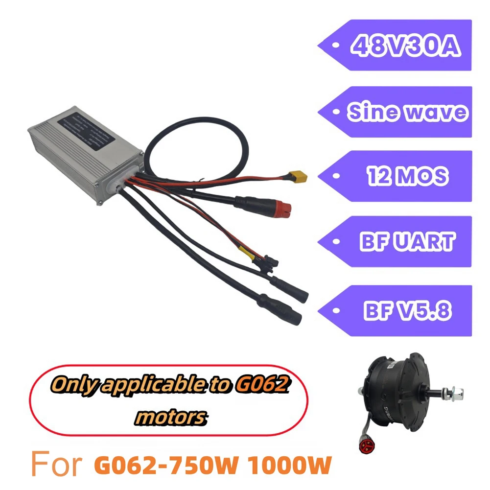 750W 1000W Controller Sine Wave Controller Electric Vehicle Upgrade Thermal Overload Protection UART Communication Protocol