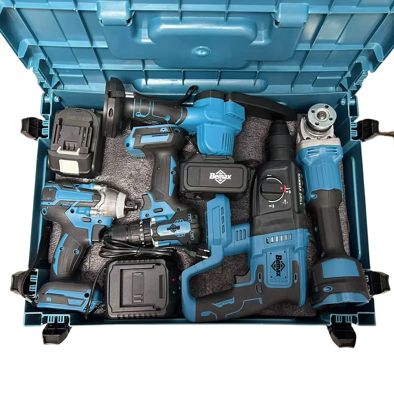 MKT Upgraded 5 In 1 Brushless Multi-function Combination Power Tool Kit High Power Lithium Battery Cordless Power Tool Set