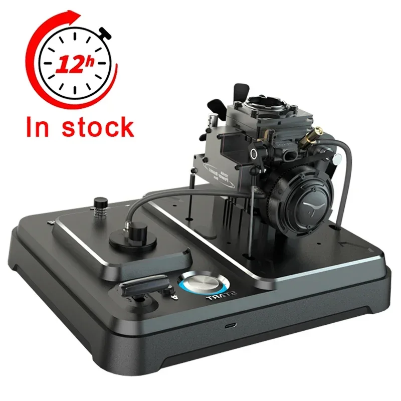 

TOYAN FS-S100AT Four-stroke Metal-based Gasoline Engine One-button Start Mini DIY Model Toy can be collected and gifted