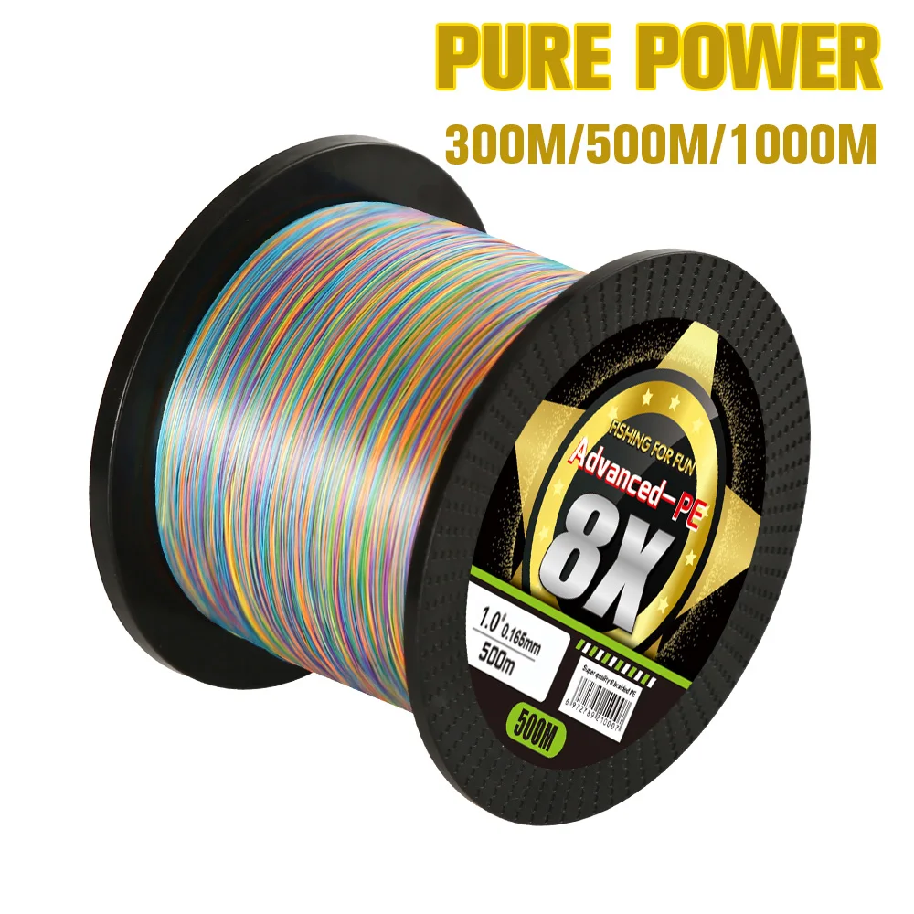 Imagem -06 - Super Strong Saltwater Fishing Line Vertentes Multifilament Muiltcolor Linha pe Durável Japão Upgrade X8-braid 1000m