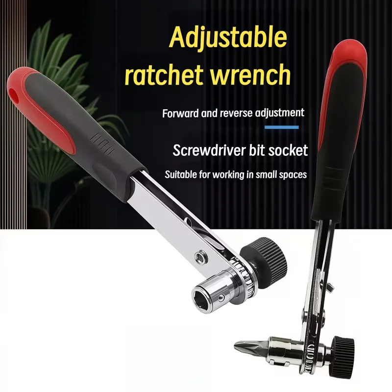 1pc Mini Dual-Direction Ratchet Wrench，Tight Spaces & Home Repairs Sturdy Build, Professional Repair