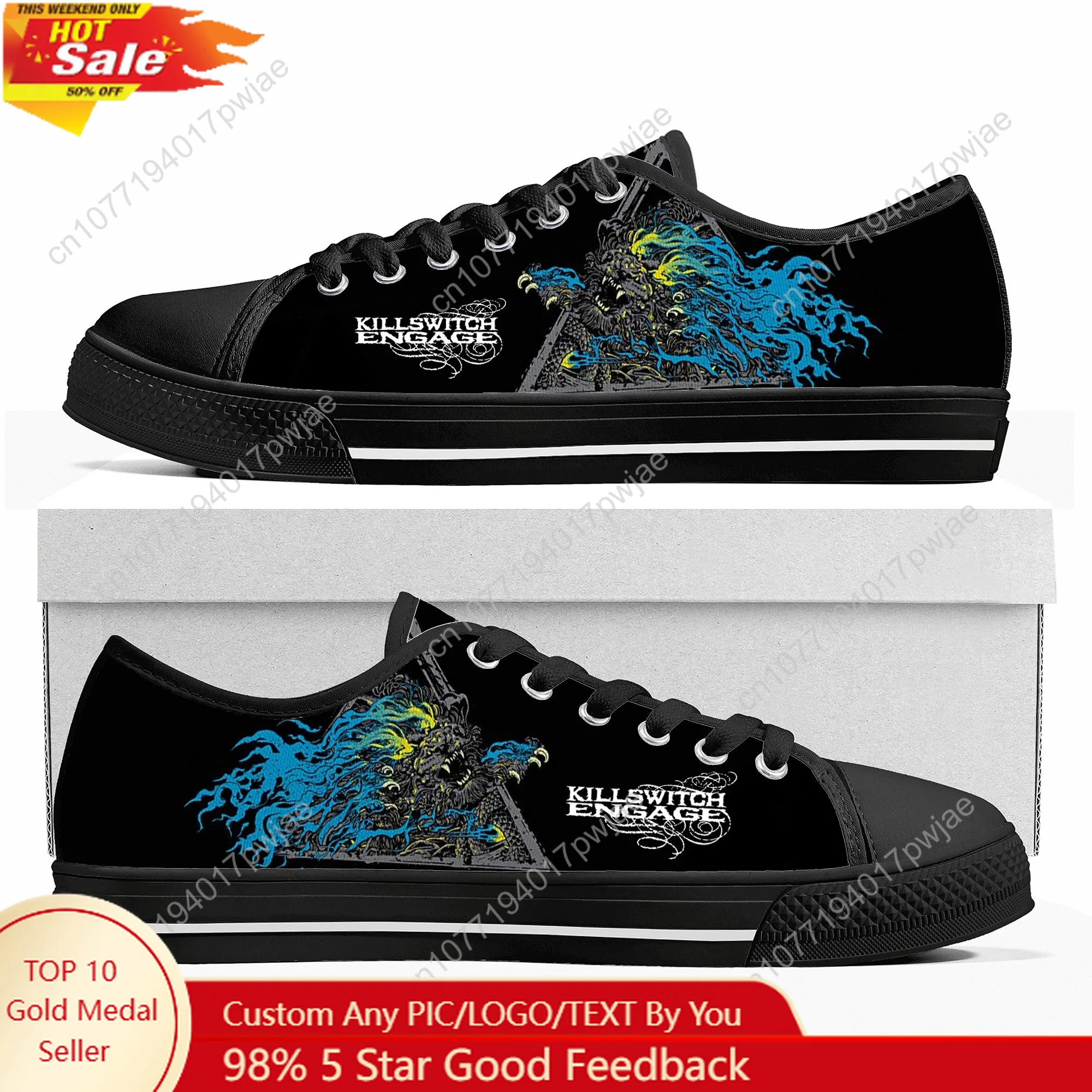 

Killswitchs Engages Band Low Top High Quality Sneakers Mens Women Teenager Canvas Sneaker Casual Couple Hiking Lightweight Shoes