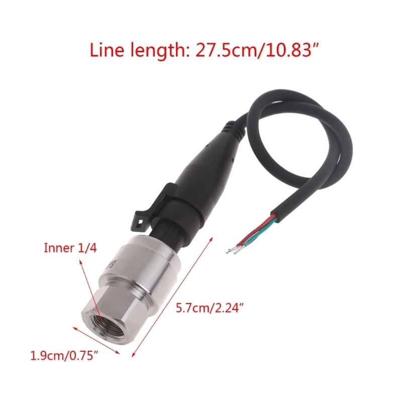 UpgradePressure Transducer DC5V Transductor presión con cable para combustibles