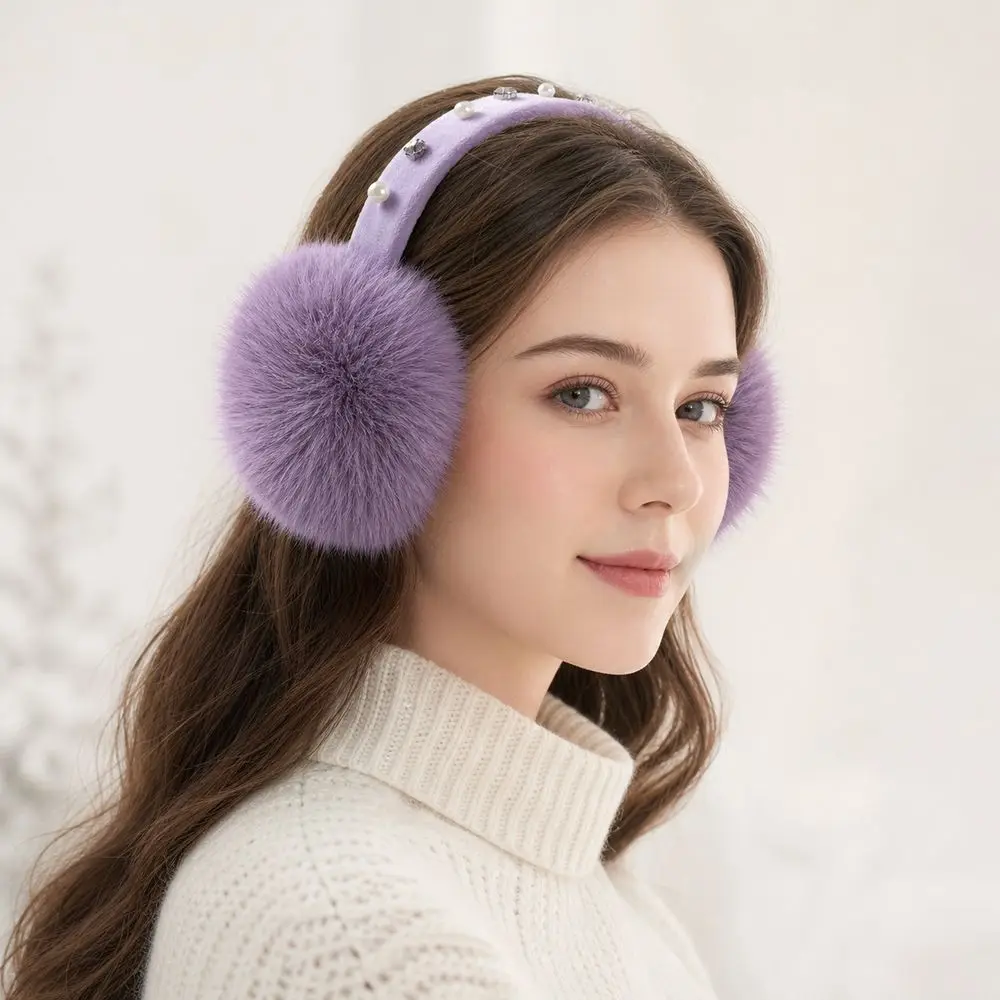 Gifts Faux Fur Earmuffs Soft Foldable Ear Warmers Winter Earmuffs Winter Outdoor Use