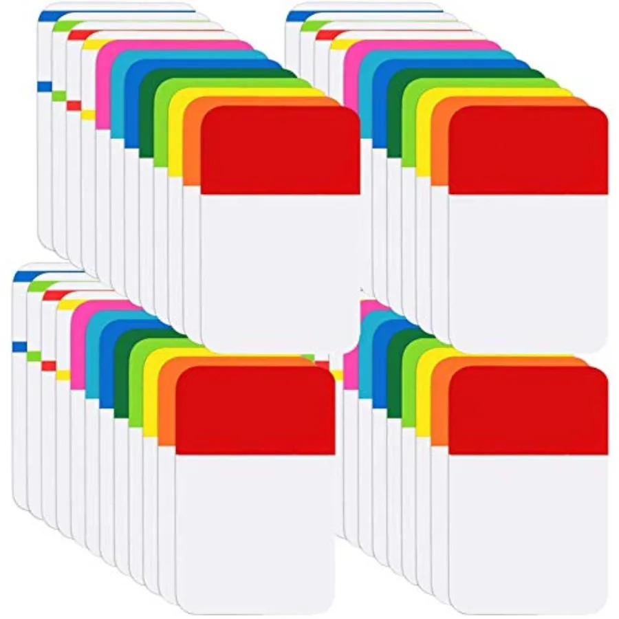 

Sticky Tabs 1 Inch, pcs Book Tabs, Colored Page Markers Self Adhesive, Repositionable Note Tabs for Documents, Books, Paper, No