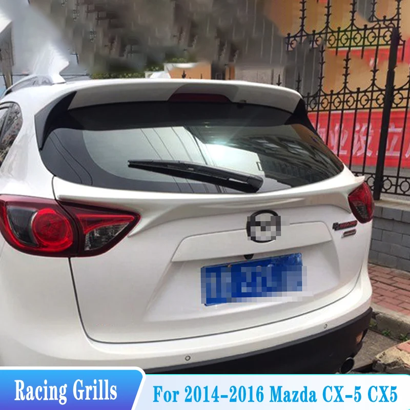 

For 2014-2016 Mazda CX-5 CX 5 Hatchback Rear Trunk Lid Middle Spoiler Wings High Quality Car Tuning Styling Body Kit Accessories