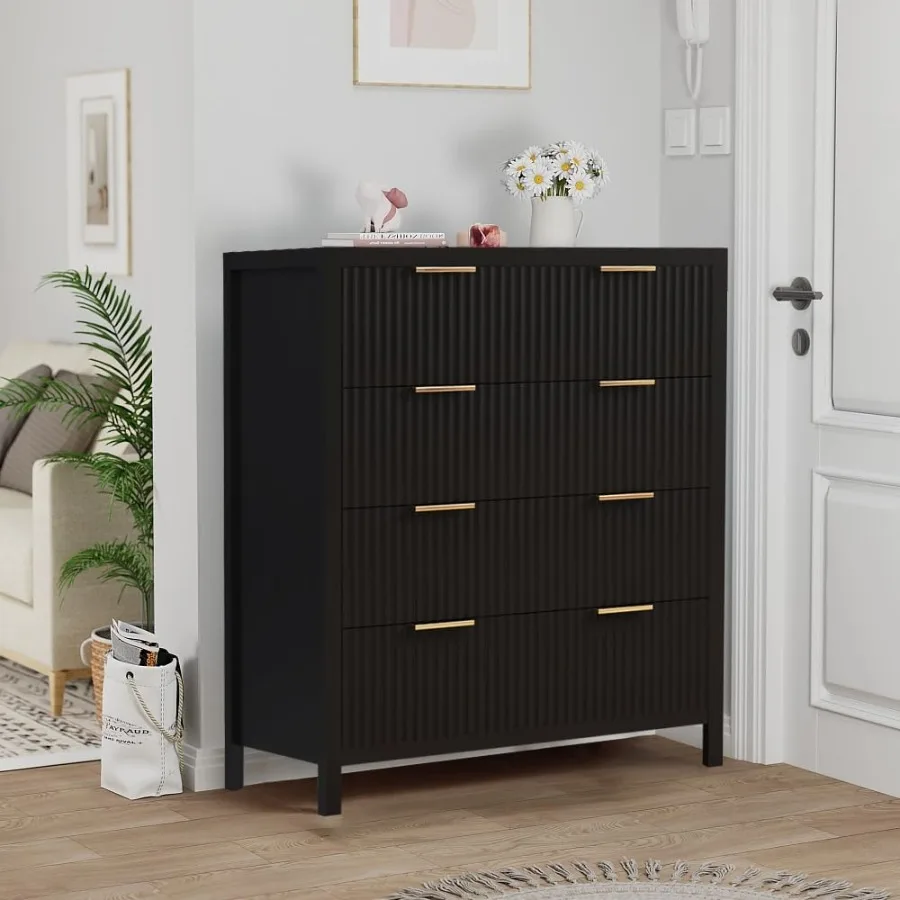 منتصف القرن الحديثة حامل تلفاز 4 درج مضمد مجموعة من 2 لغرفة النوم الخشب خزانة واسعة طاولة جانبية مع خشب تورال صلب Le