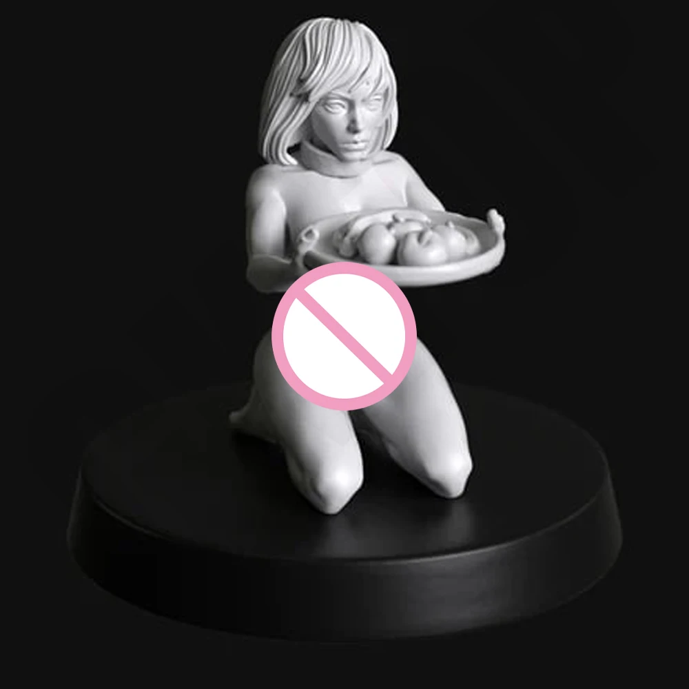 

1/24 NSFW Slave Servants Sexy Resin Figurine Toy Unpainted GK Doll Unassembled 3D Print Assembly Miniature Reduction Statue Toy
