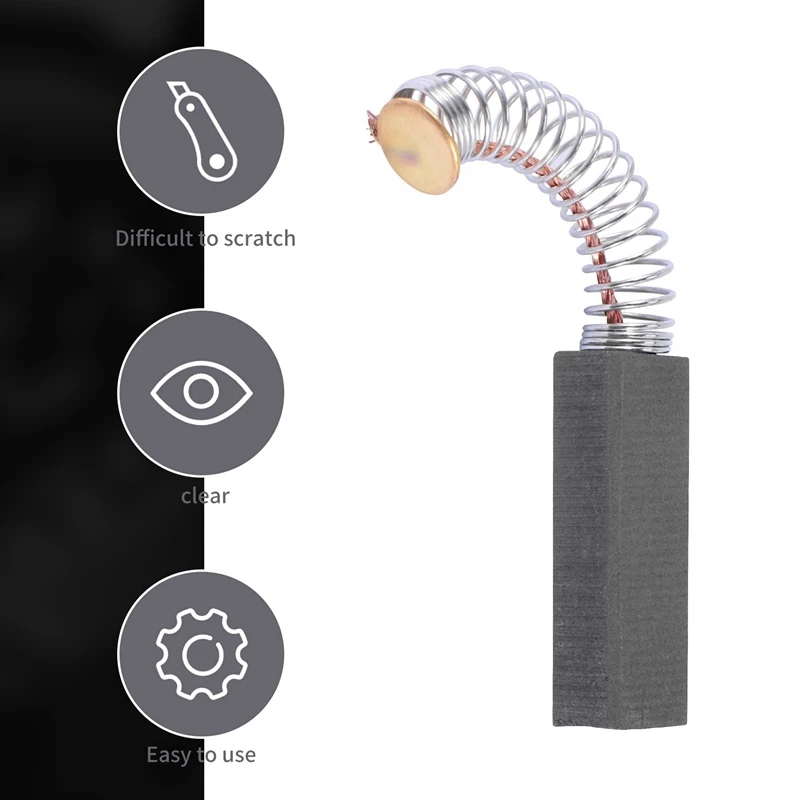 Brosse à charbon de bois pour moteur électrique, 6x8x24mm, 10 paires