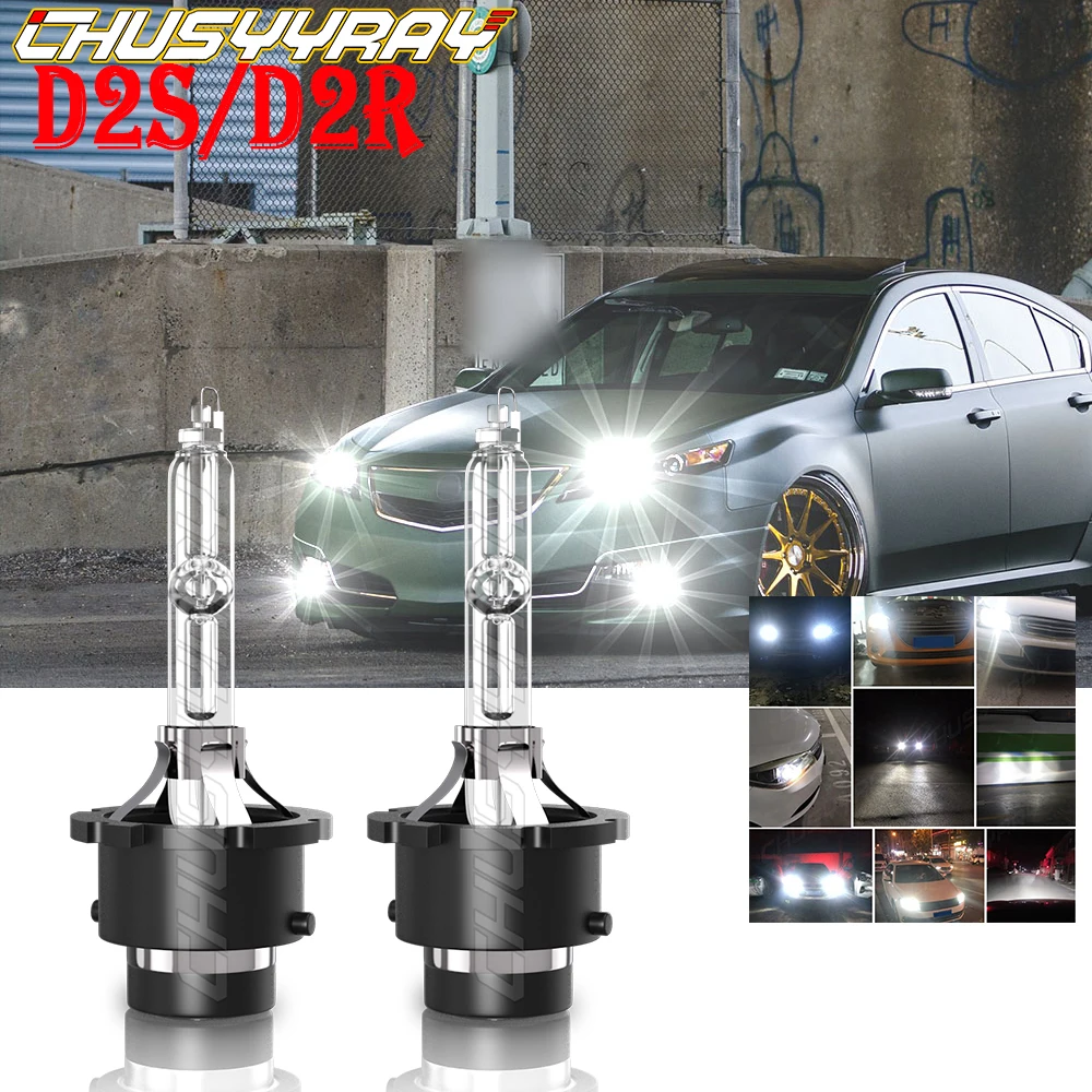 

CHUSYYRAY Car lights Compatible For Acura TL 2004-2008 2X D2S/D2R Front HID Xenon White Headlight Bulb Low Beam Car accsesories