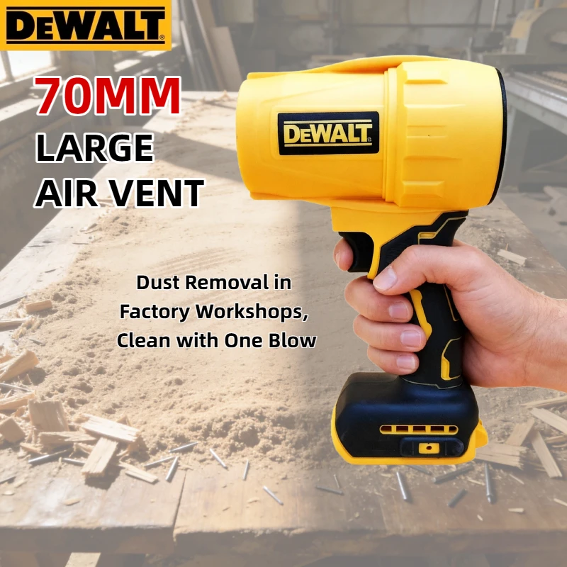 Dewalt 30000RPM Cordless Air Blower, Handheld Turbo Violent Fan Dryer, 20V Rechargeable Dust Blowing Power Tool