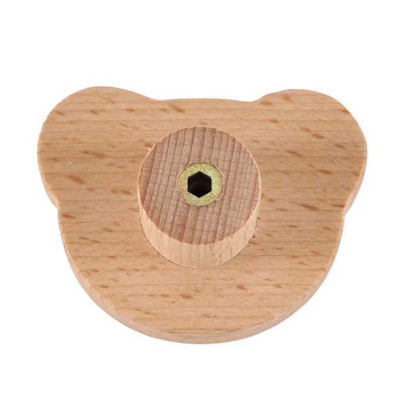 VEHO-30Pcs Furniture Knobs,Wooden Drawer Knobs, Wooden Cupboard Knobs,Bear Drawer Knobs For Kids, Dresser, Drawers,Kitchen