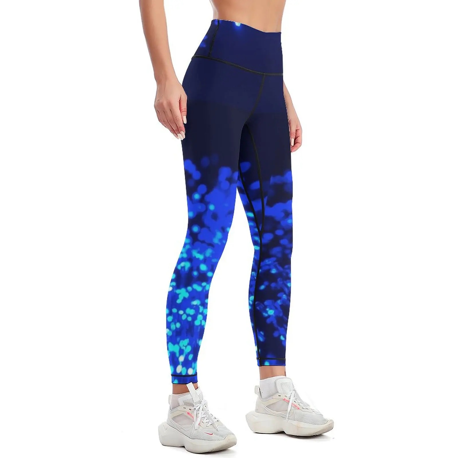 Fiber Optic Blue Leggings Legging sexy woman trousers Womens Leggings