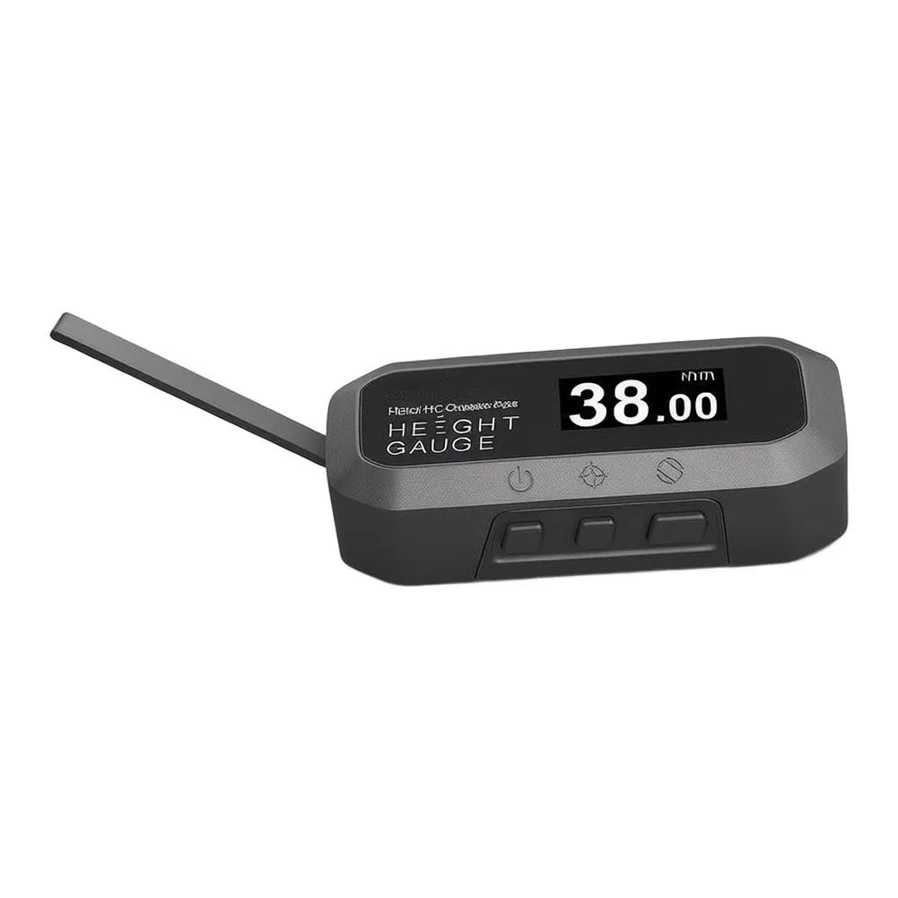 RC Ride Height Gauge with Rotatable 180 Degree Display and Guided Calibration Block for Consistent Setup Results