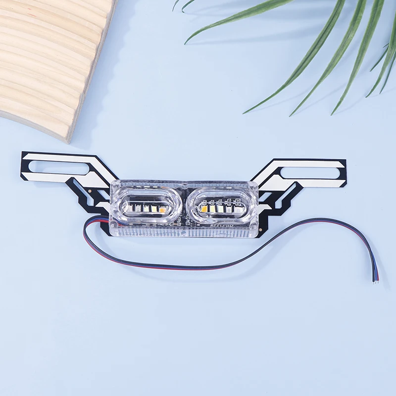 LED Motorcycle Tail Light High Brightness Driving Brake Light Colorful Warning Lamp Modified Accessories image 4
