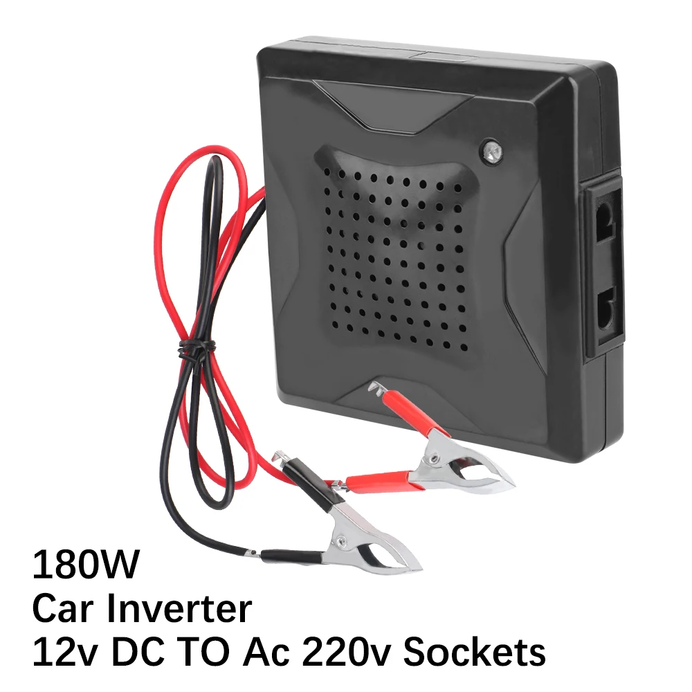 Auto-Stromwandler 180W Mini-Steckeradapter Konverter für DC 12V AC 220V Auto-Zubehör Steckdosen Auto-Ladegerät Adapter