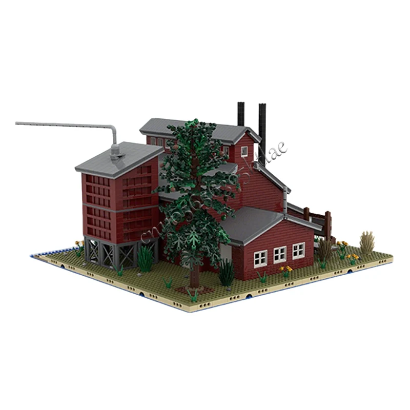 3285 Piezas, Serie Aserradero Medieval, Modelo Power House 3 MOC, Bloques de Construcción Modulares Personalizables, Tecnología DIY, Juguete de Ensamblaje para Niños, Regalo