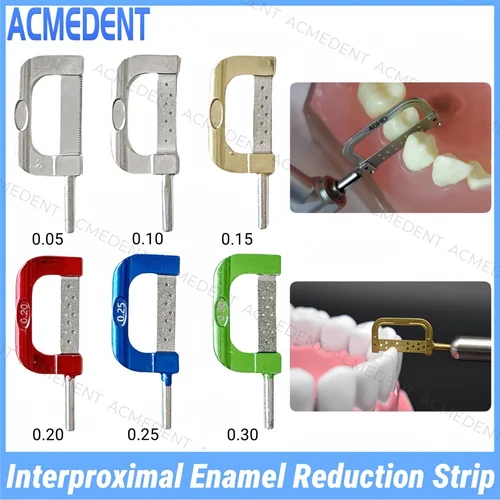 Imagen 1 del producto Tira de reducción de esmalte interproximal de ortodoncia IPR Dental, tiras de pulido de doble cara, herramienta de instrumento de sierra de espacio abierto, 6 uds.
