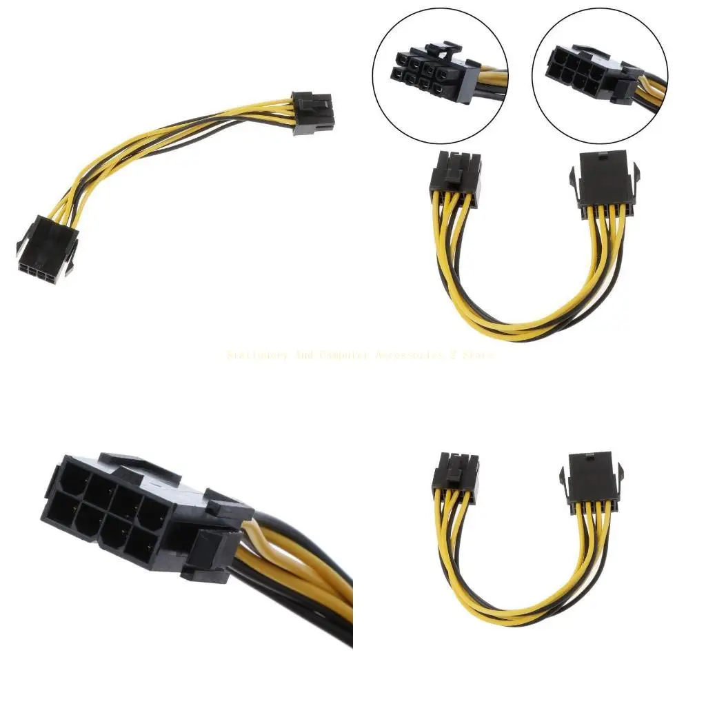 8-Pin أنثى إلى 8-Pin ذكر ATX كابل تمديد الطاقة 7.09 بوصة وحدة المعالجة المركزية محول لإمداد الطاقة كابل #1