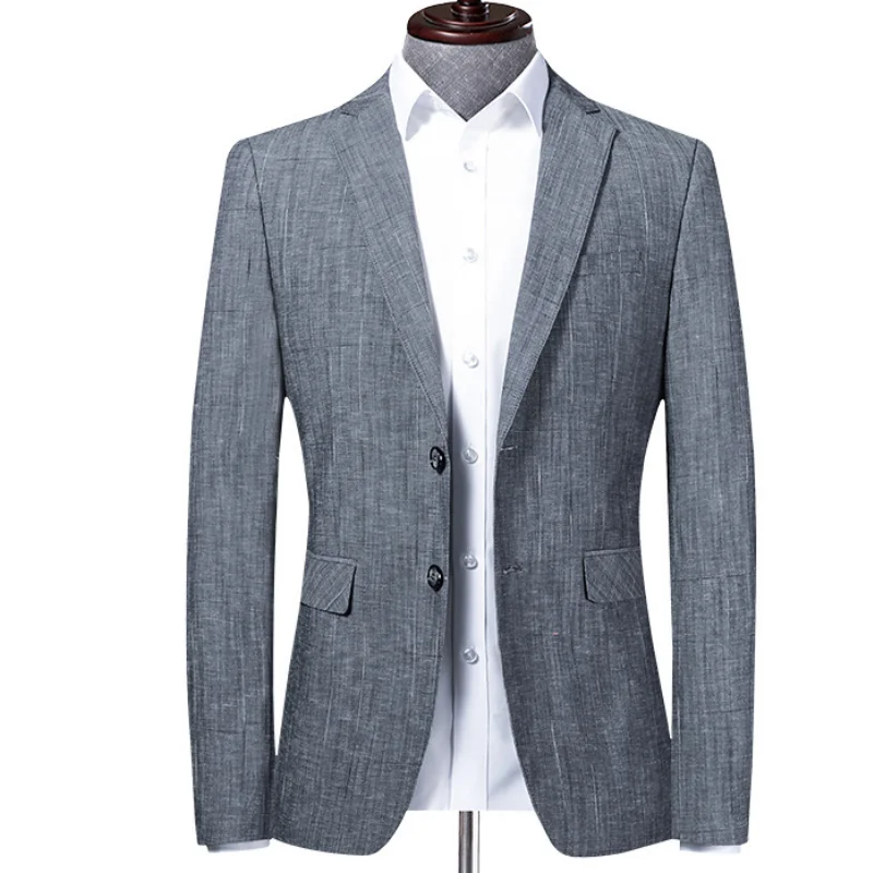 

Lansboter Spring New Men's Suit Coat Korean Slim Fit Modal Cotton Small Thin Suit Jacket