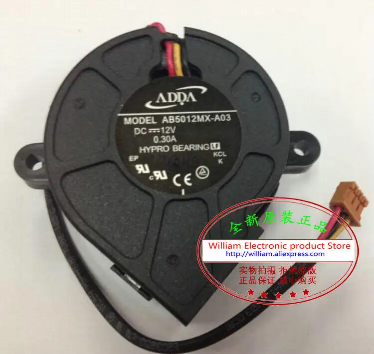 

New Original AB5012MX-A03 12V 0.30A Projector Blower Coling Fan