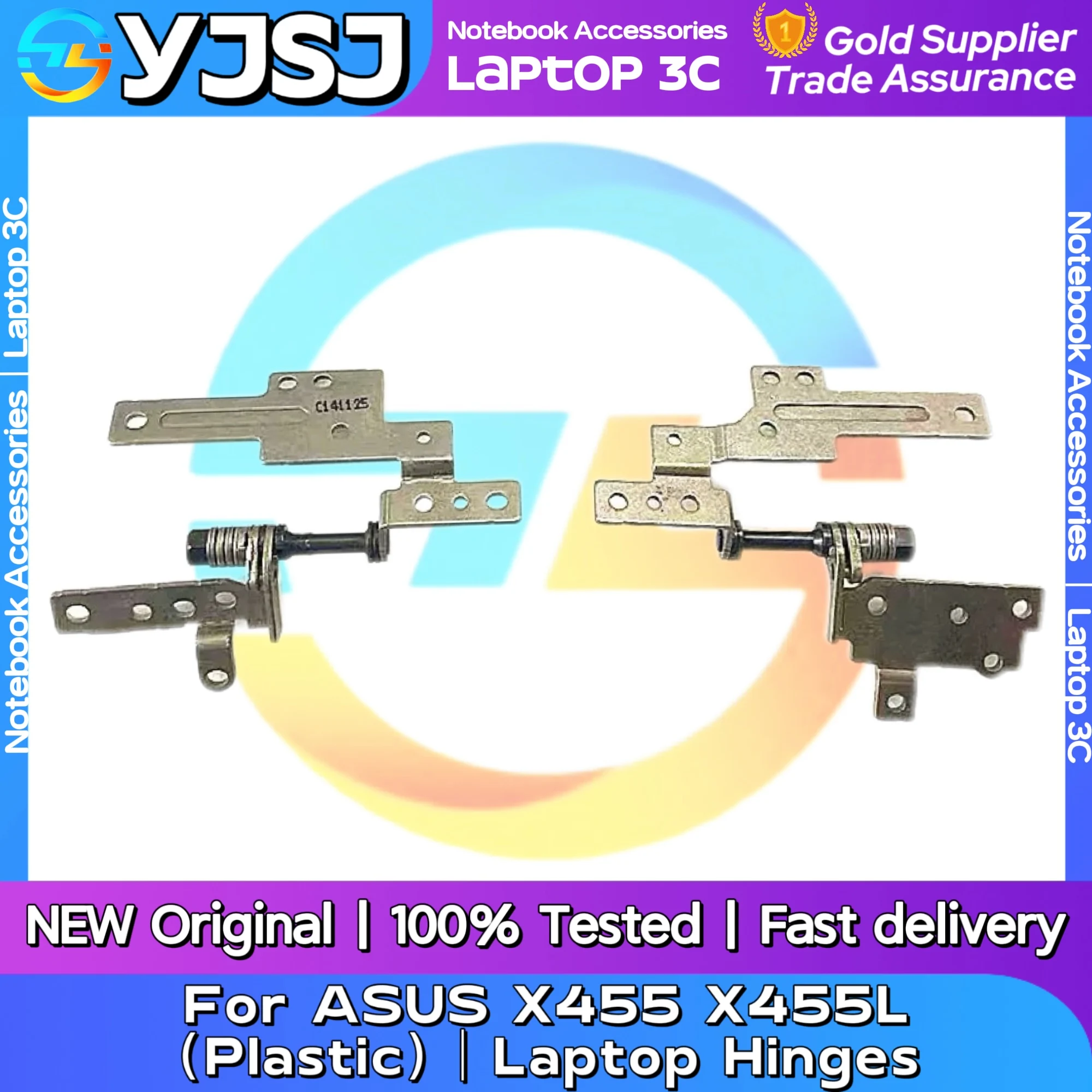 New Original Laptop Notebook Hinges For ASUS X455 X455L R454L Y483L F455L A455L DX882L W419L X454L LCD Screen Hinge LCD shaft