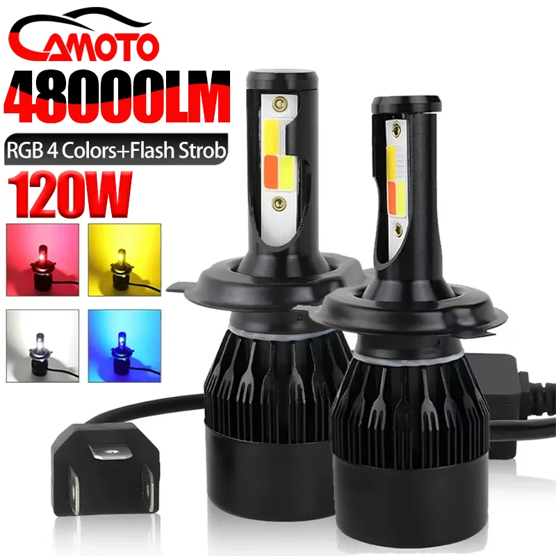 4 Color Car Light L… - image