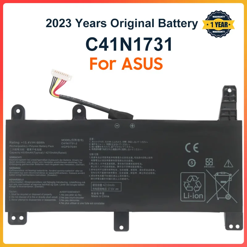 

C41N1731 Laptop Battery For ASUS ROG Strix Scar/HERO II G712 G732 G731 GL504GW GL504GS GL504GM GL704 GL704GW GL704GV