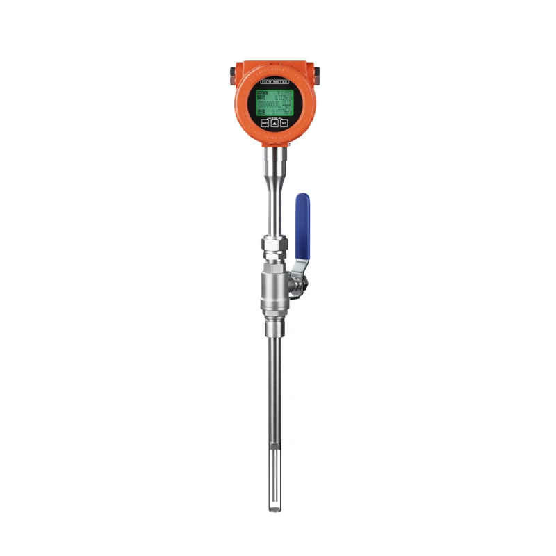 

Whig High Precision Thermal Gas Mass Flowmeter Sensor Flue Gas Nitrogen Compressed Air Pipe Plug-in