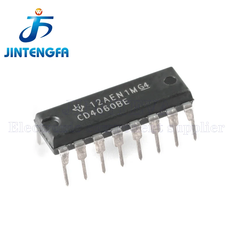 20PCS CD4060 DIP-16 SOP-16 CD4060BM CD4060BE SMD CMOS 14-Stage Ripple-Carry Binary Counter Divider and Osclllator IC