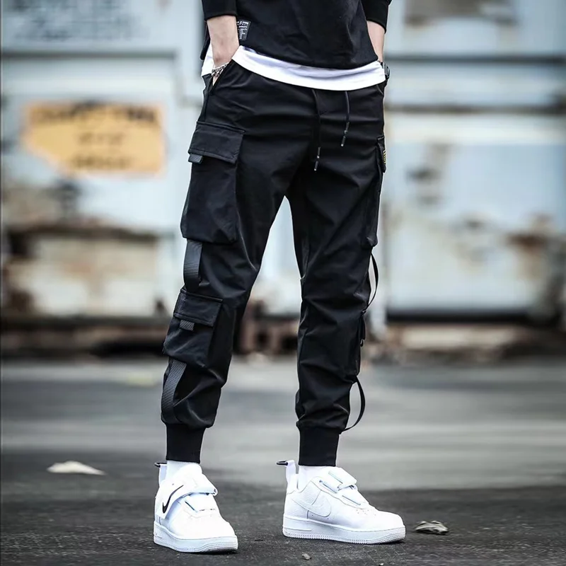 الخريف الشتاء Fce اصطف الرجال سراويل تقليدية فضفاضة تناسب ملابس العمل بنطلون الشارع Sle Harajuku فضفاض طماق الرياضة الترفيه...