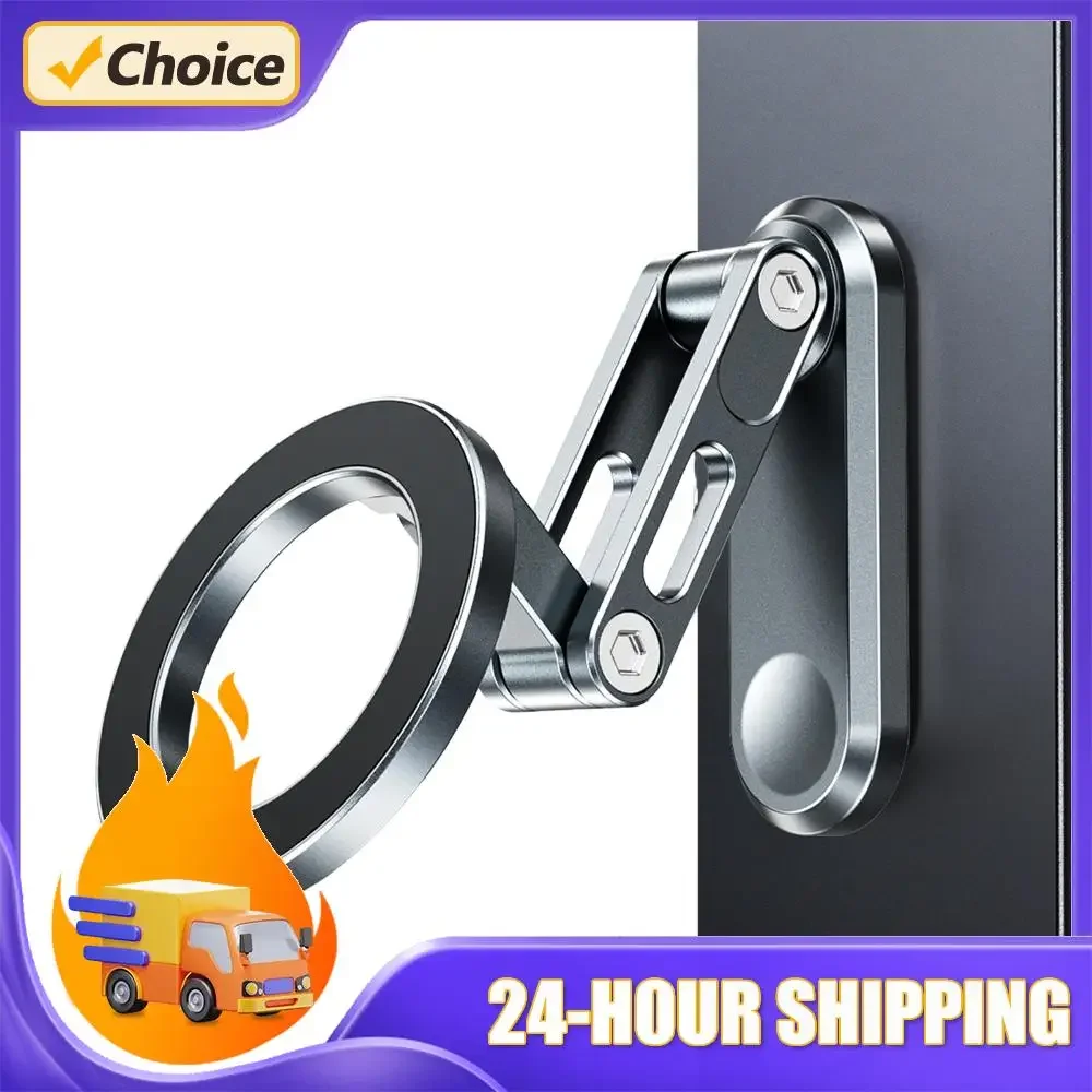 Magnetic Cars Phone Holders Car Magnet Phones Mounts Foldable Portable Magnet Phones Stand for Outdoor Travel Office Walking
