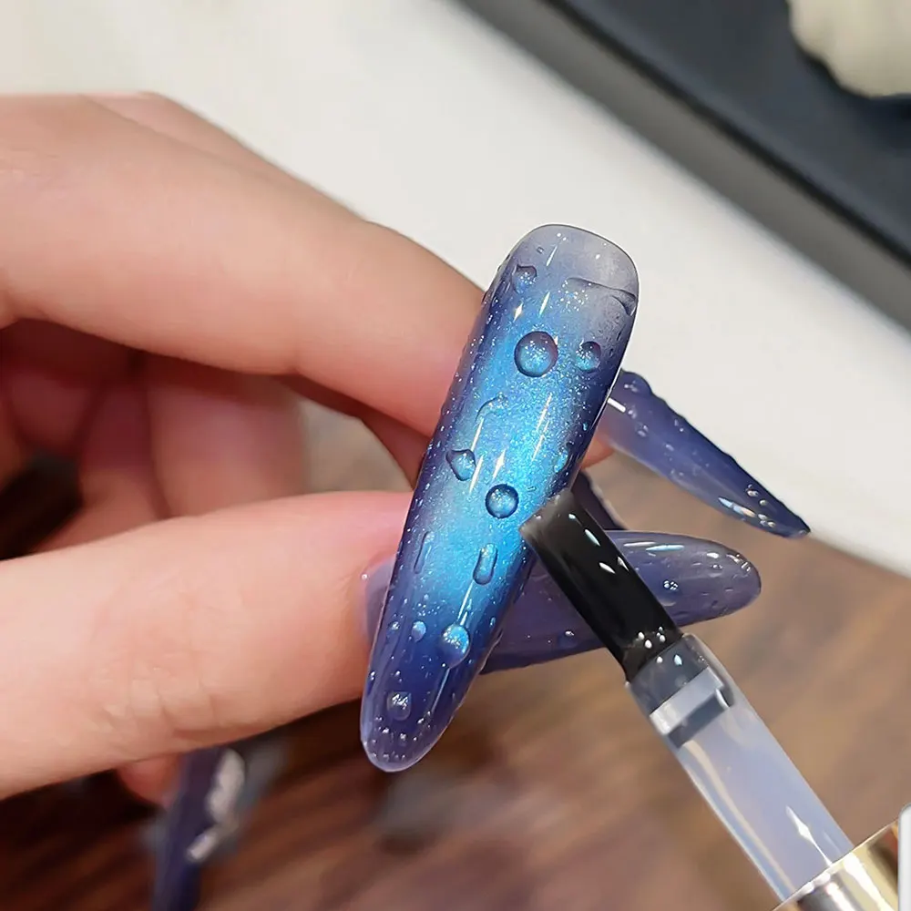 1/2pcs 3D Clear Water Droplet Gel Nail Polish Rain Drop Effect Rhinestone Design Gel Polish Soak Off UV Molding Nail Gel &5