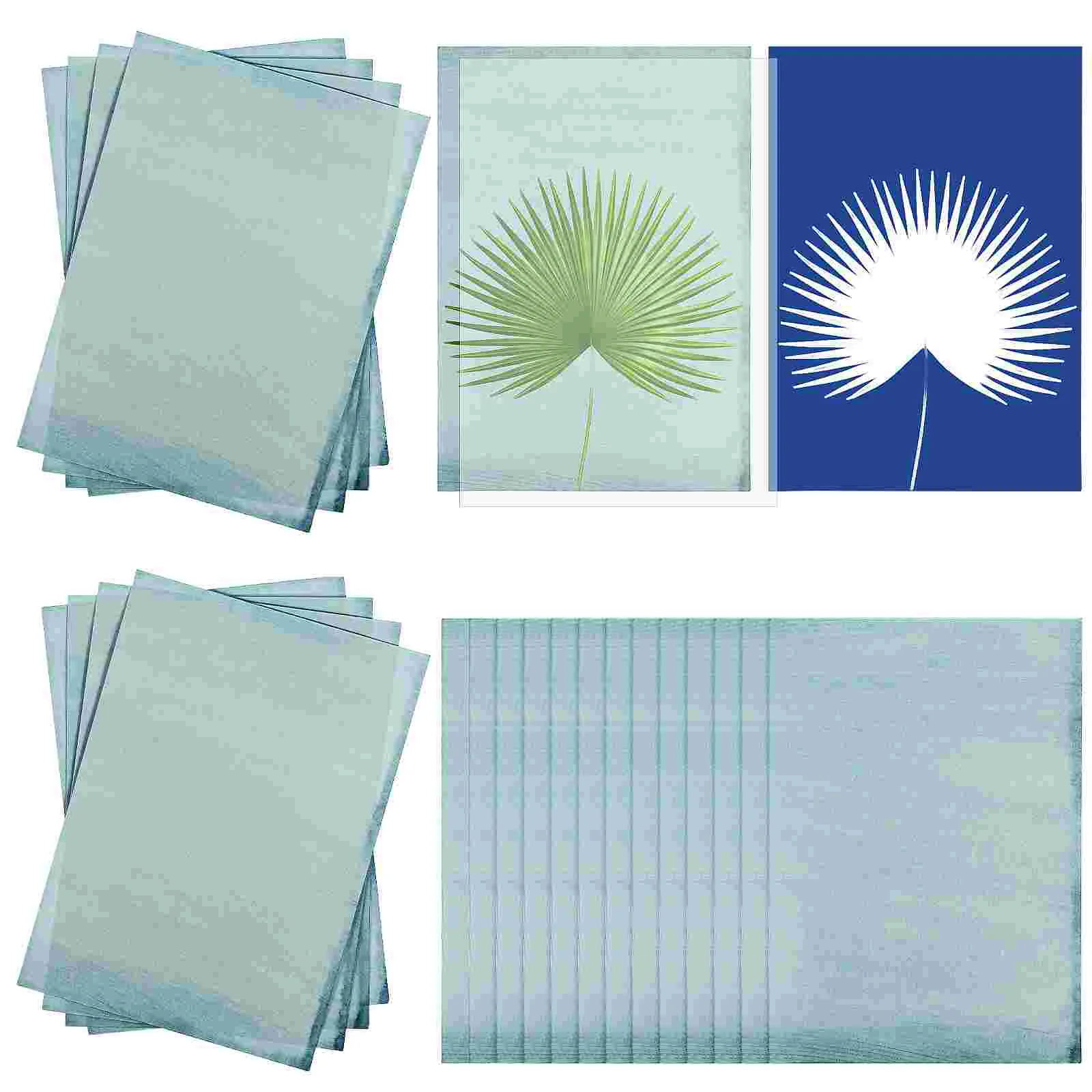 

32 Sheets Printer Paper Sun Drawing Cyanotype Printing Protection Natural Fiber Supply Activated Child