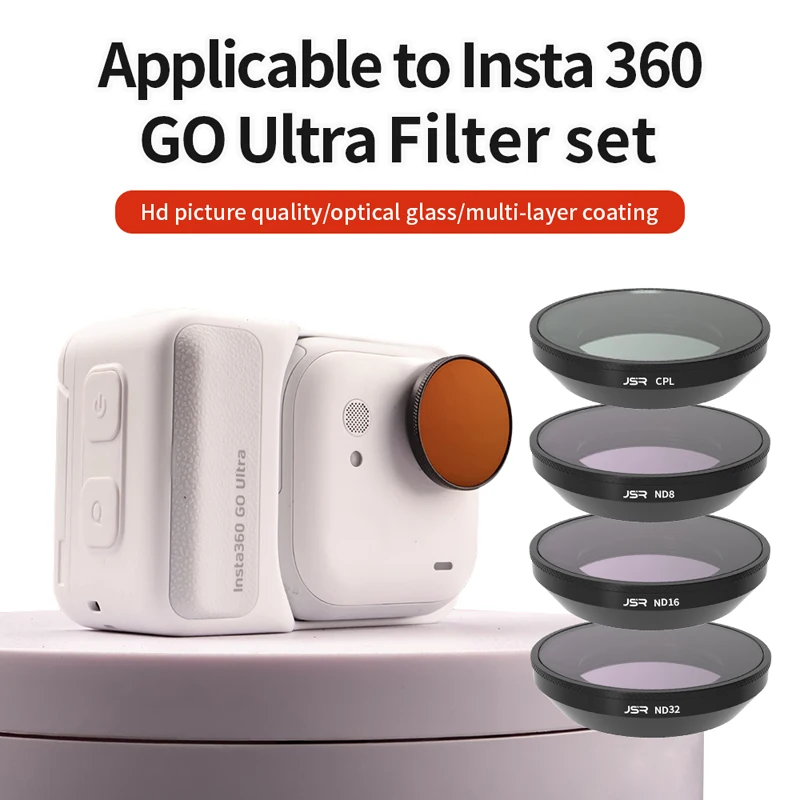 For Insta360 GO Ultra Camera Lens Filters UV/CPL/ND8/16/32/64/Streak Gold/Night/Star INSTA 360 GO ULTRA Photography Accessories