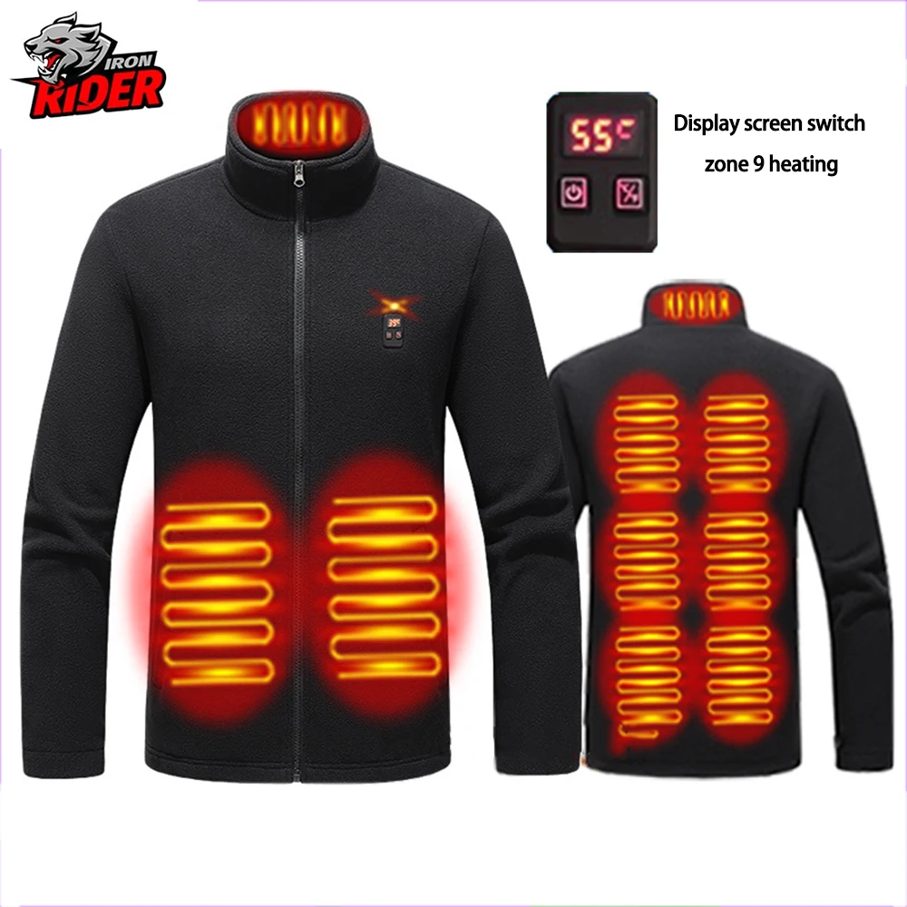 Electric Heating Jacket For Men's Women's With Display Screen Electric Heating Intelligent Constant Temperature Heating Suit