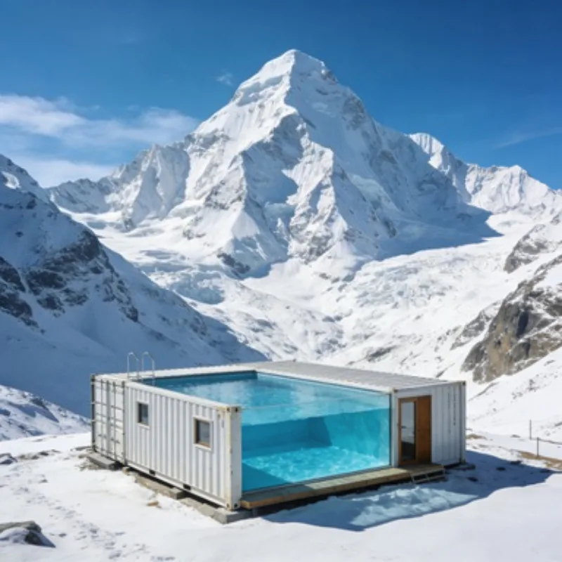 20ft 40ft Steel Container Swimming Pool with Filtration System for Outdoor Family
