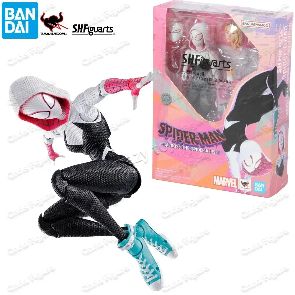 

【In Stock】Bandai S.H. Figuarts Spider-Man: Across The Spider-Verse Gwen Miles Morales Re-release Action Figure Collectible Gift